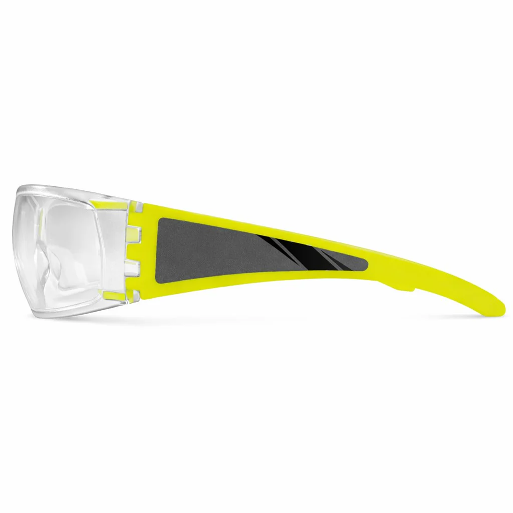 Rugged Blue Vizible Hi-Vis Reflective Safety Glasses - Image 3