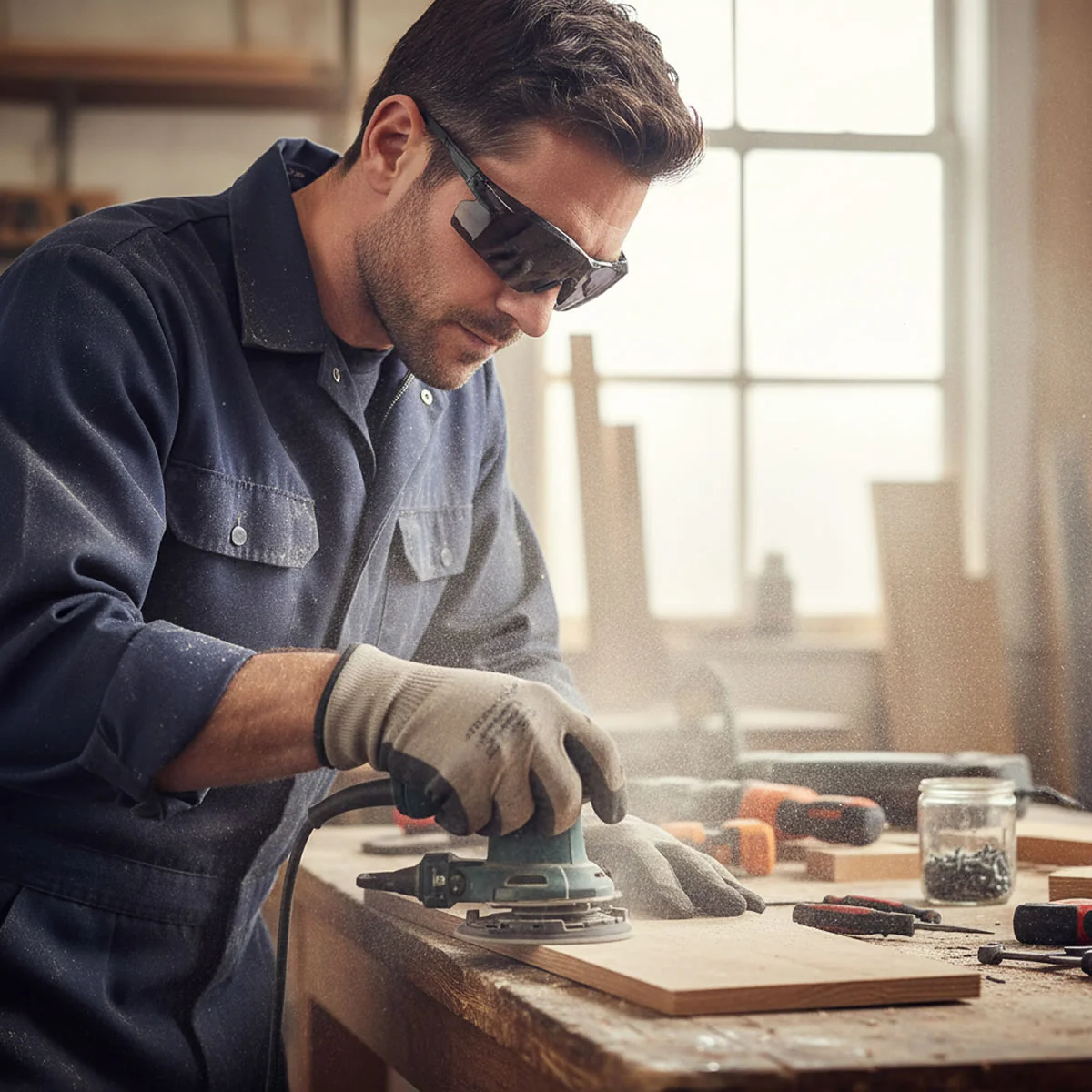 Rugged Blue Calibrate Safety Glasses - Image 5