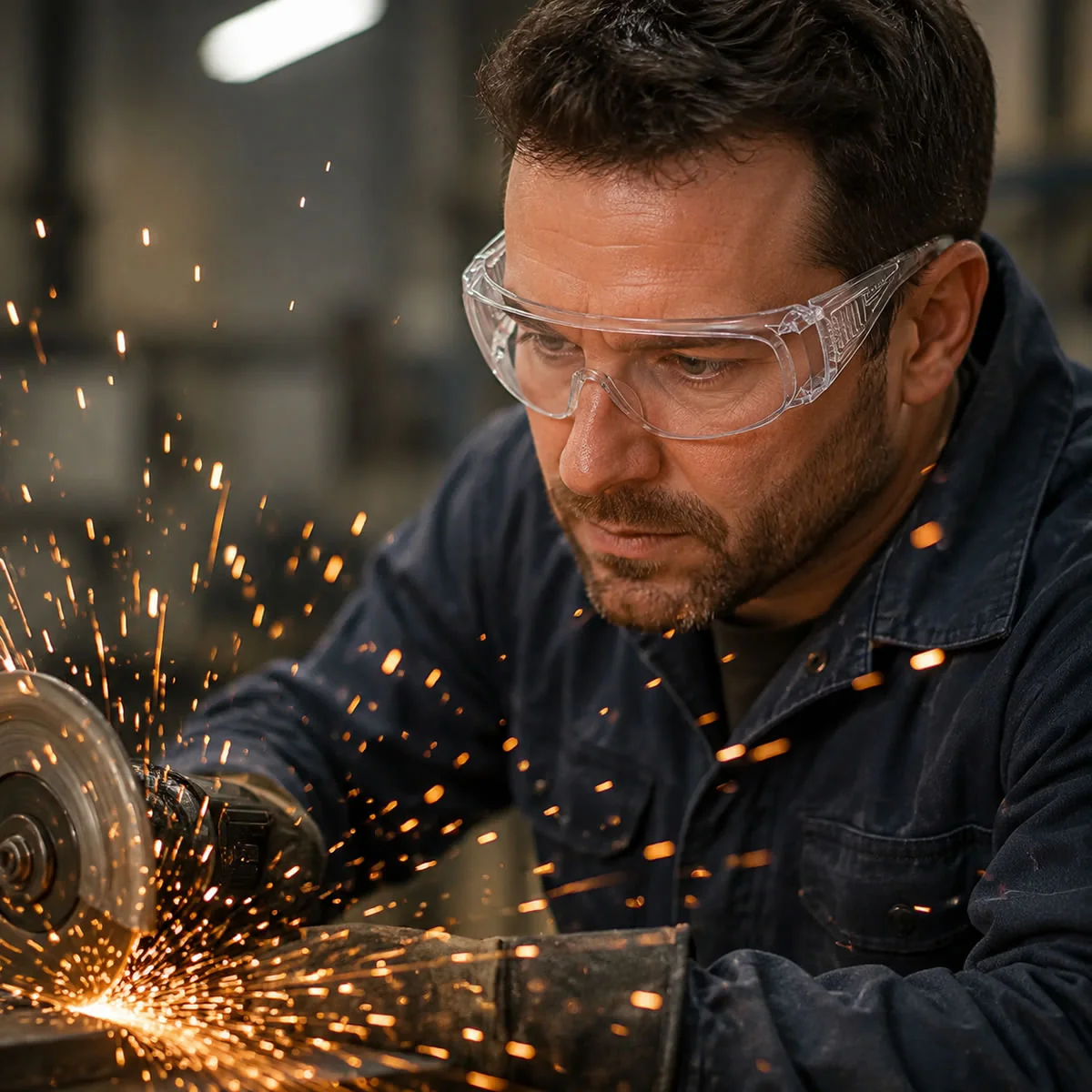 Rugged Blue Visitor Safety Glasses - Image 6