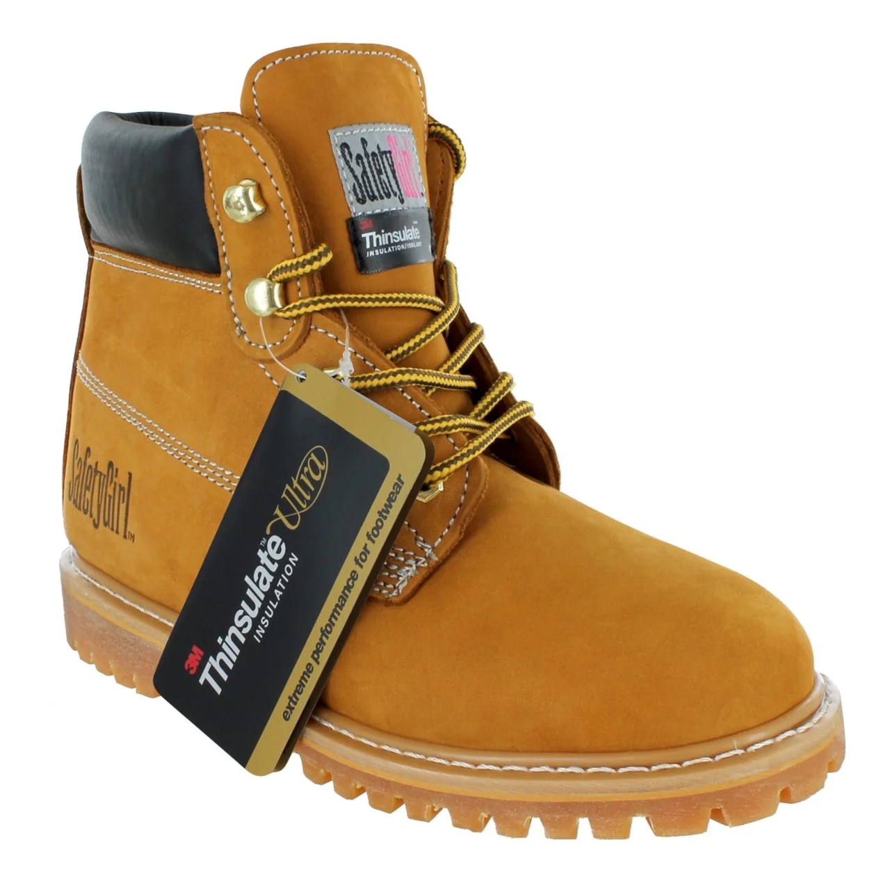 Safety Girl Women's Insulated Work Boots - Tan - Image 2