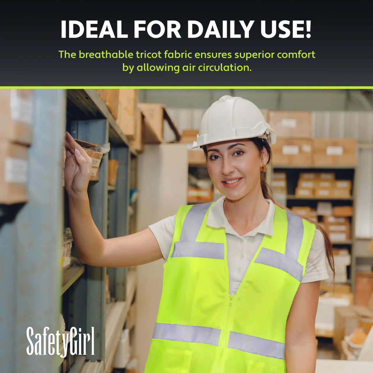 Safety Girl Women's Type R Class 2 Hi-Vis Safety Vest - Image 4