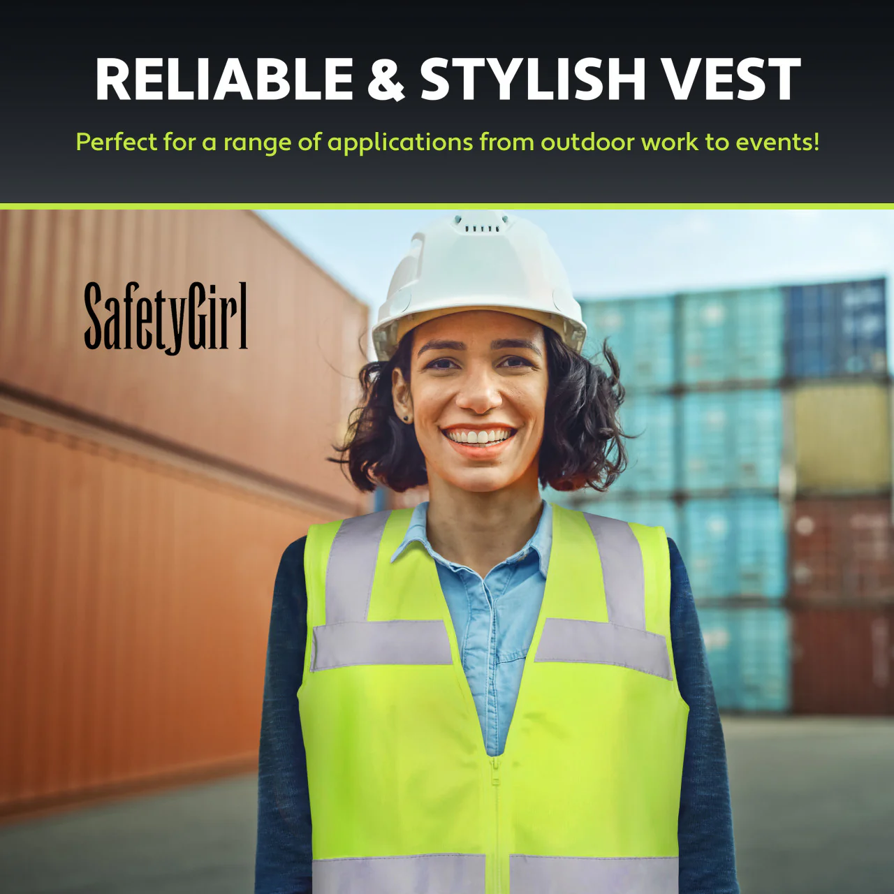 Safety Girl Women's Type R Class 2 Hi-Vis Safety Vest - Image 5