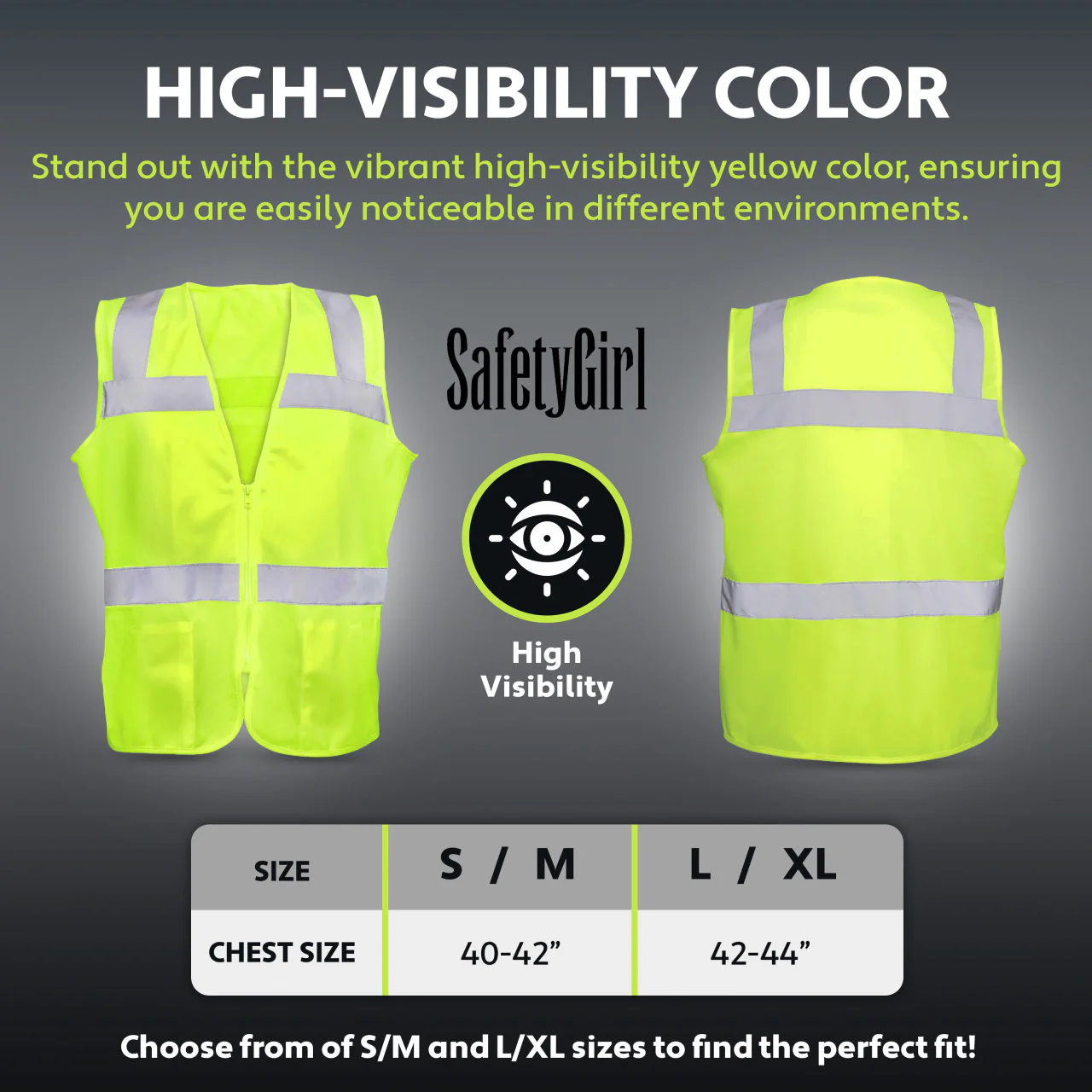 Safety Girl Women's Type R Class 2 Hi-Vis Safety Vest - Image 7