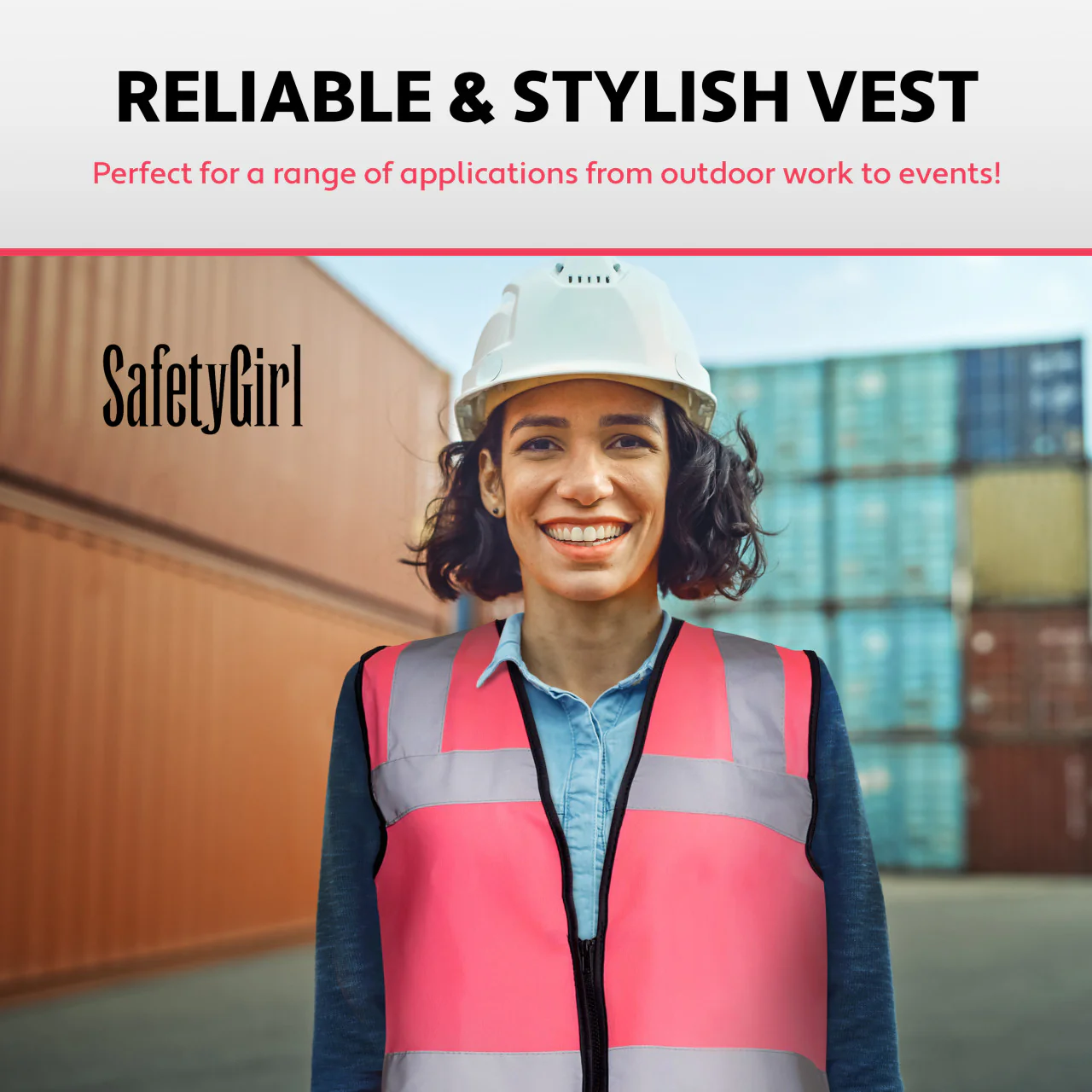 Custom Safety Girl Non-ANSI Hi-Vis Safety Vest - Image 8