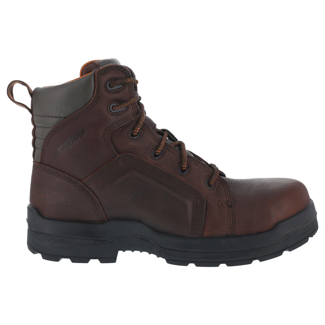 Rockport Works Women's More Energy 6" EH Composite Toe Work Toe Boots, Brown - RK664 - Image 2