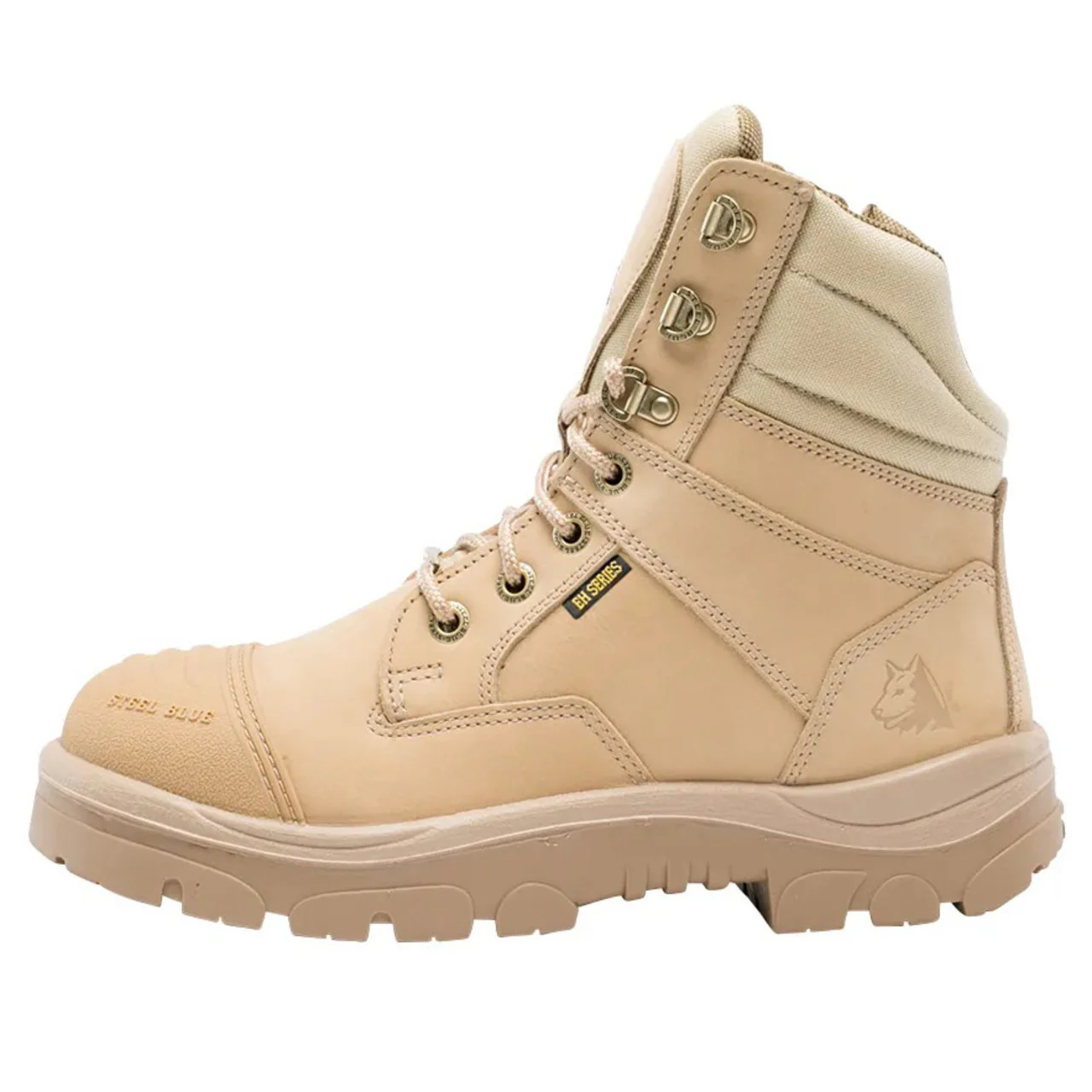 Steel Blue Men's Southern Cross Zip Scuff 8" EH Steel Toe Boots, 812961, Sand - Image 5