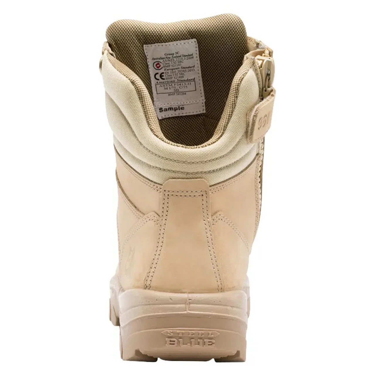Steel Blue Men's Southern Cross Zip Scuff 8" EH Steel Toe Boots, 812961, Sand - Image 6