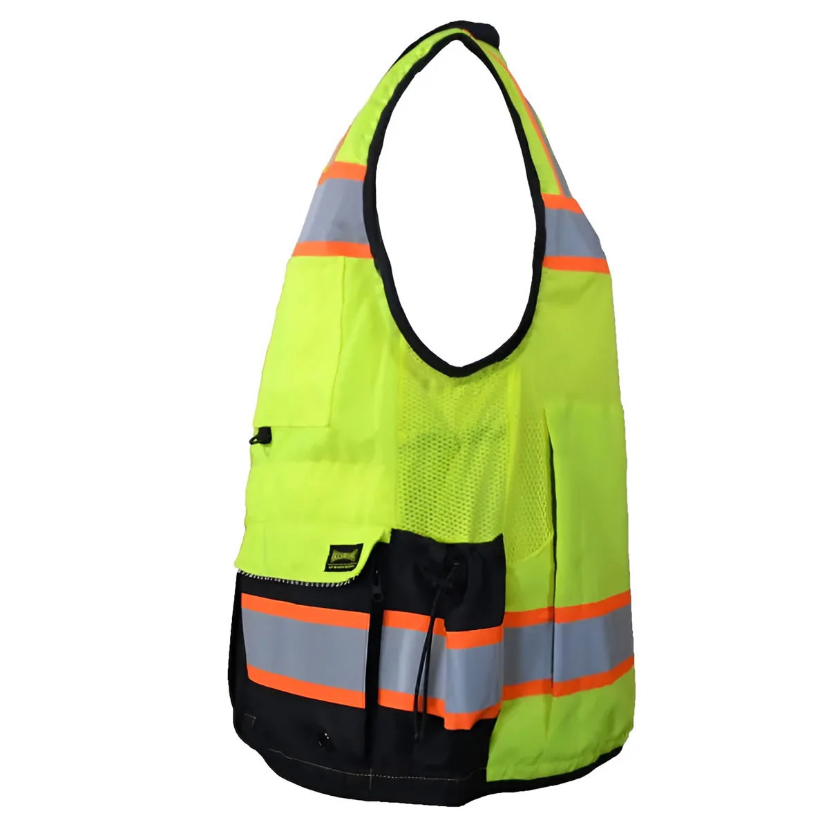 Hi-Vis Safety Vest, Heavy Duty Two-Tone Surveyor, Type R Class 2, SP-RHDS2B - Image 3