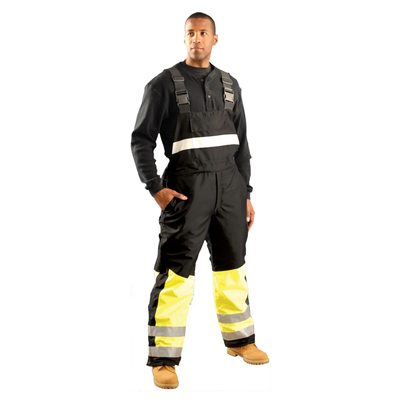 OccuNomix Class E Hi-Vis Speed Collection Insulated Premium Cold Weather Bibs, SP-BIB - Image 3