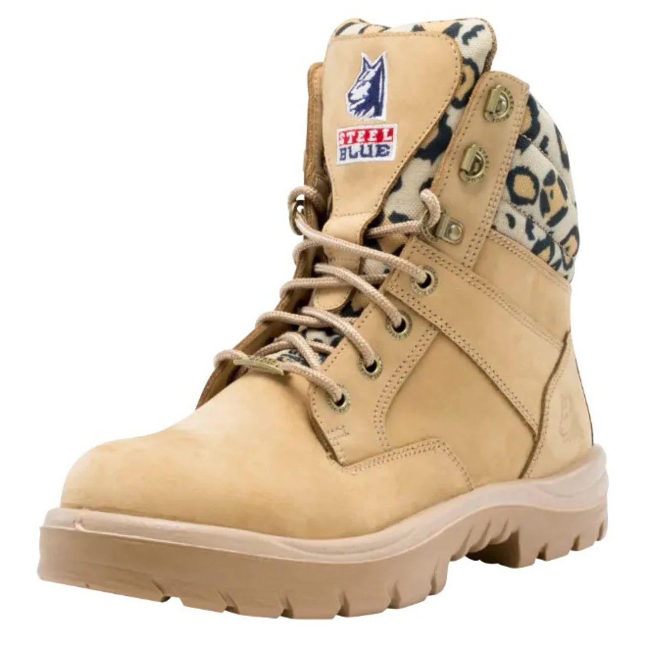 Steel Blue Ladies Jungle Print Southern Cross Zip 6" EH Steel Toe Boots, 812861W, Sand - Image 5