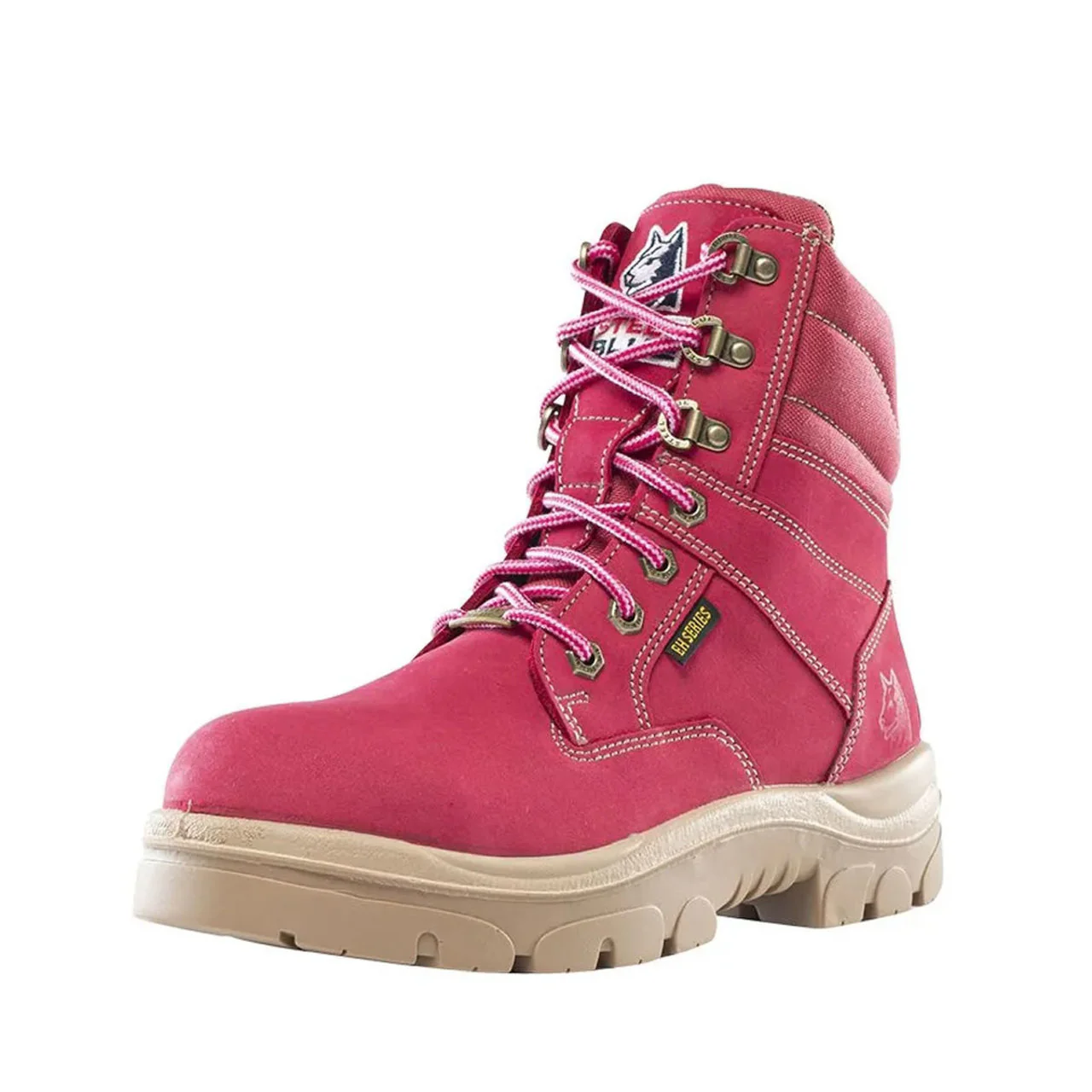 Steel Blue Ladies Southern Cross 6" EH Steel Toe Boots, 812861W, Pink - Image 3