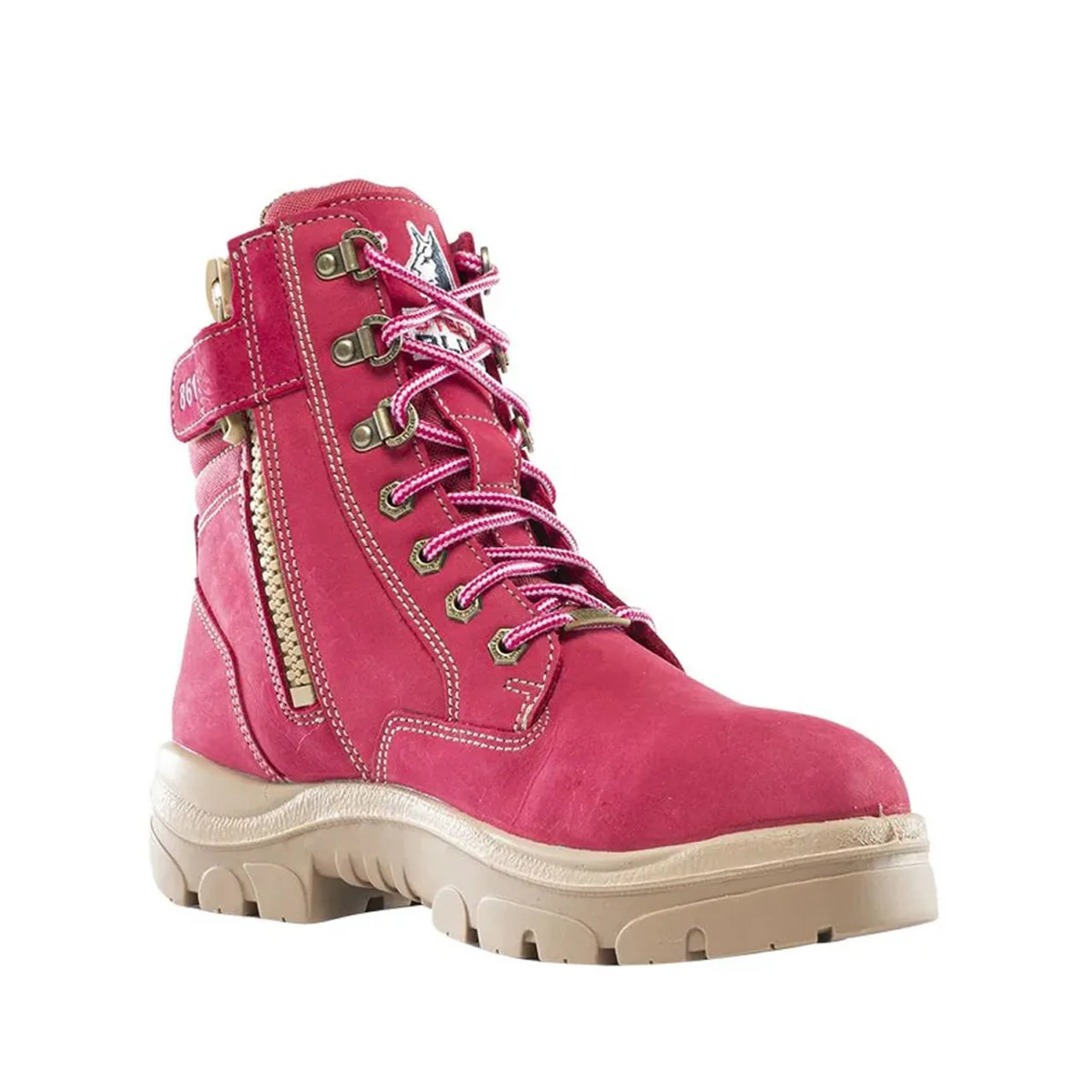 Steel Blue Ladies Southern Cross 6" EH Steel Toe Boots, 812861W, Pink - Image 4