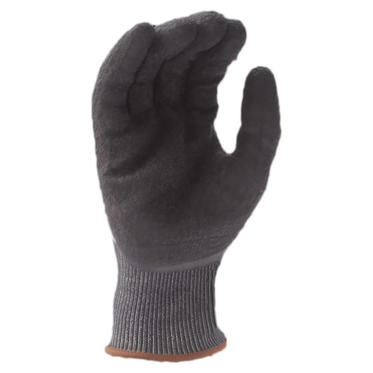 TASK Versus Plus 18G ANSI A7 Cut Resistant Crinkle Latex Coated Gloves, Gray - VSP78670 - Image 2
