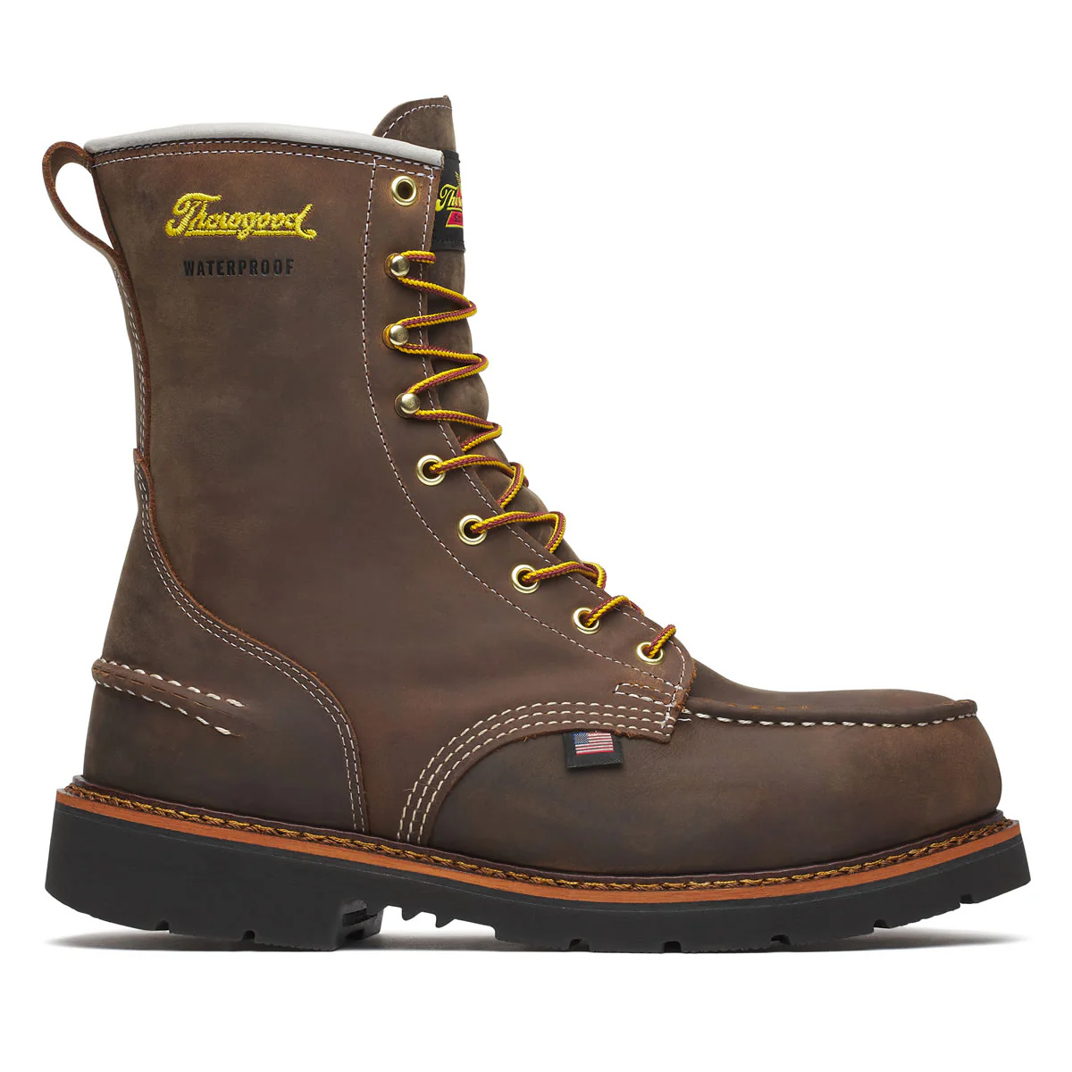 Thorogood Men's 1957 Series 8" Moc Toe MAXWear Wedge 90™ Waterproof Safety Toe Boots, 804-3898, Crazy Horse - Image 2