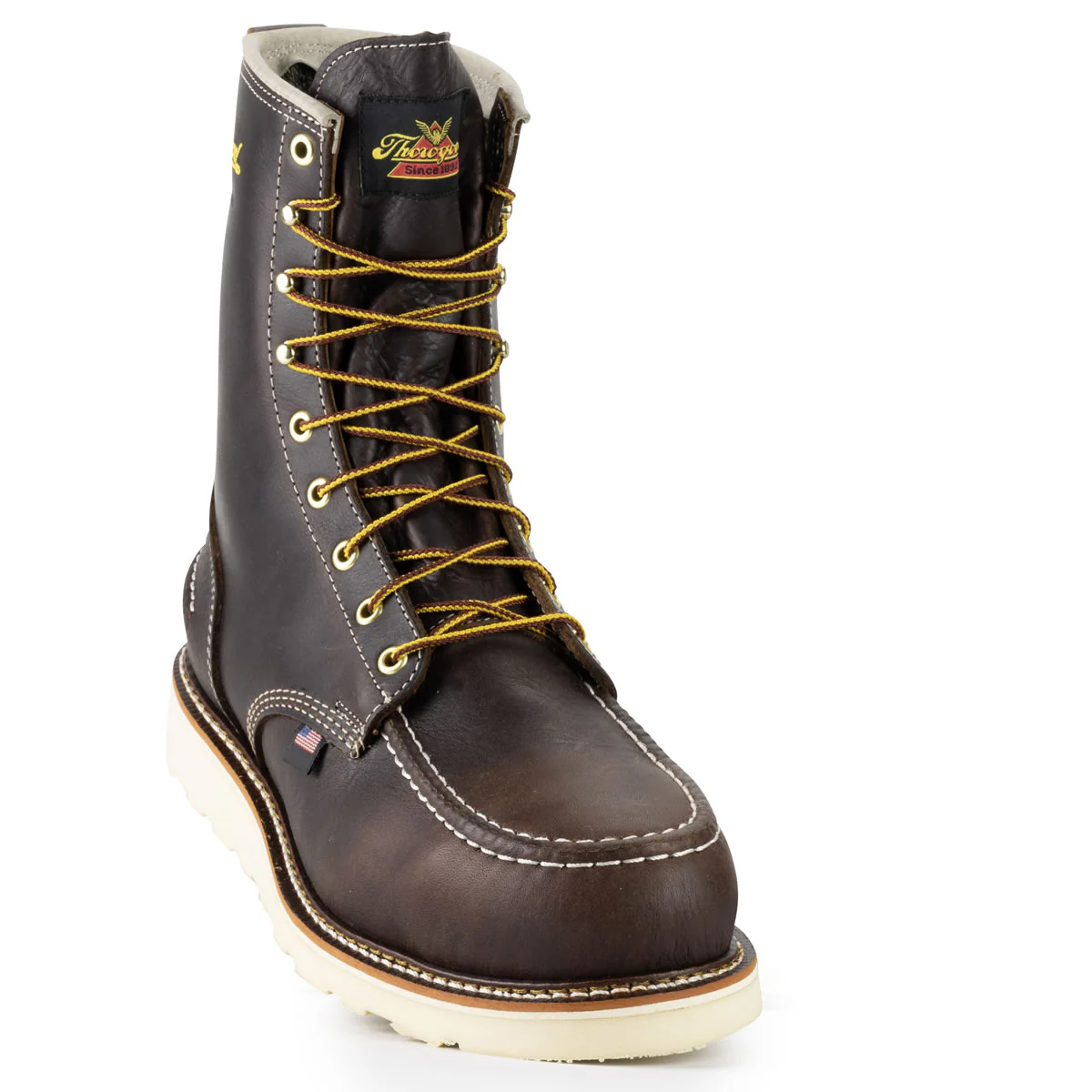 Thorogood Men's 1957 Series 8" Moc Toe MAXWear Wedge™ Waterproof Safety Toe Boots, 804-3800, Briar Pitstop - Image 6