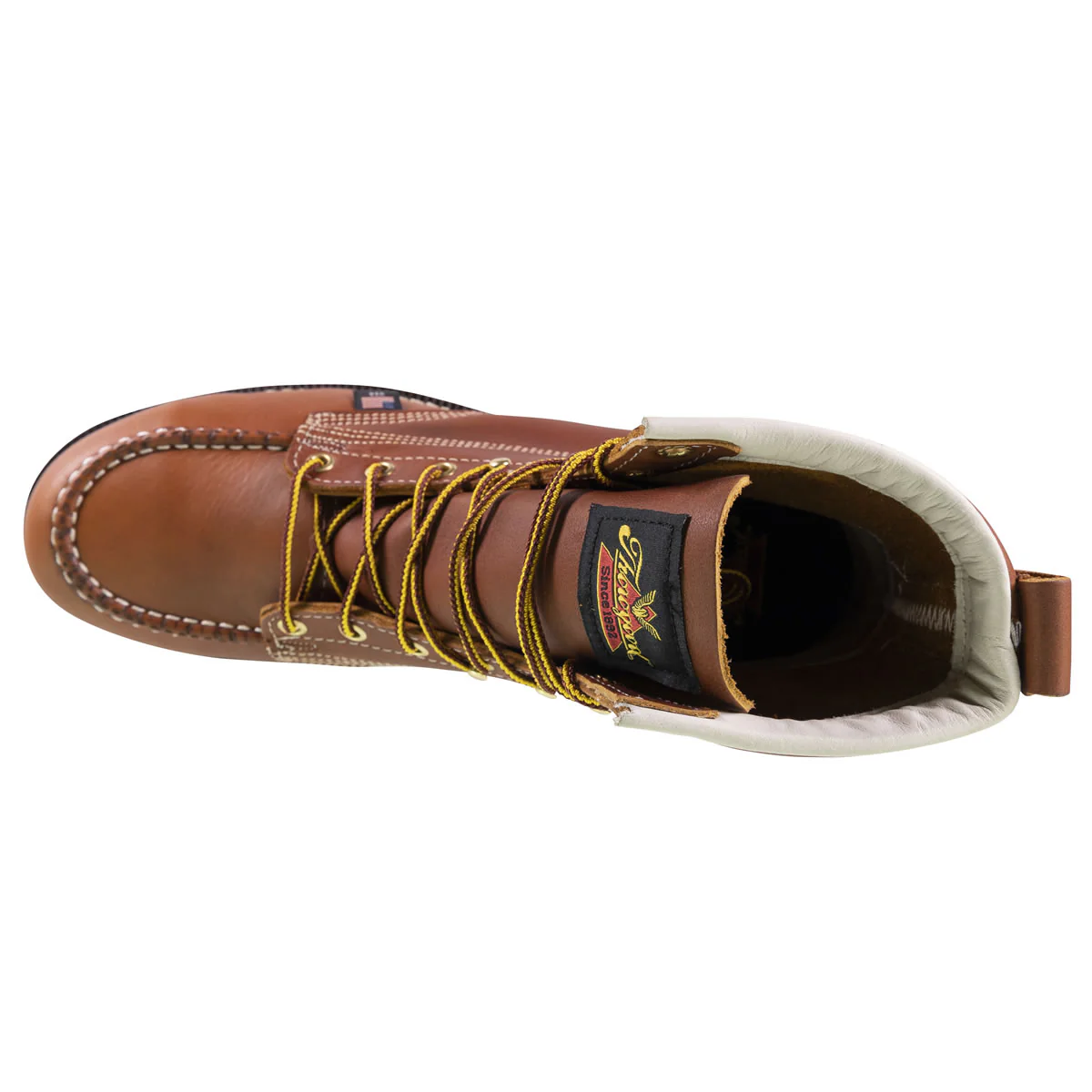 Thorogood Men's American Heritage 6" Moc Toe MAXWear Wedge™ Safety Toe Boots, 804-4200, Tobacco - Image 8