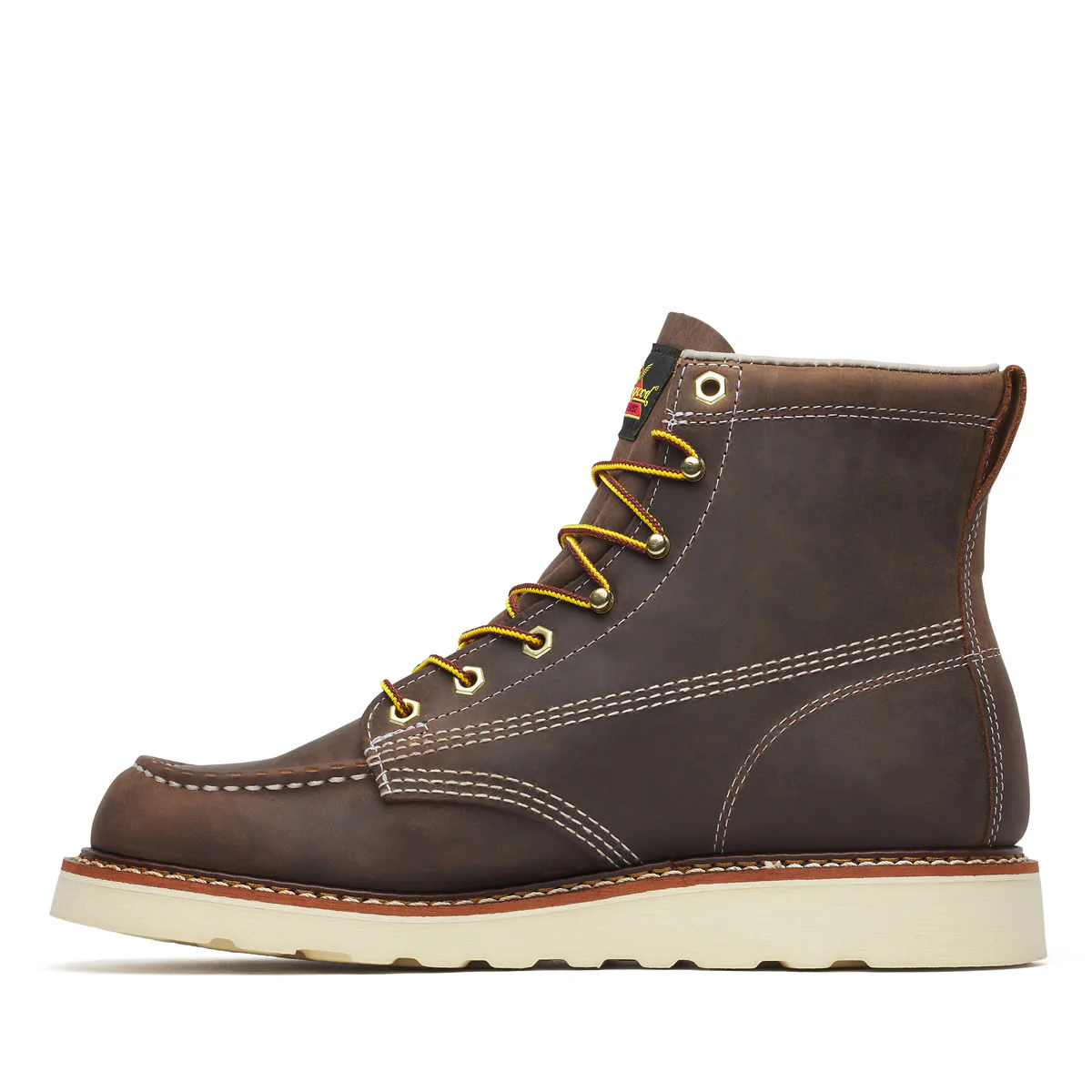 Thorogood Men's American Heritage 6" Trail Moc Toe MAXWear Wedge™ Soft Toe Boots, 814-4203, Crazy Horse - Image 4