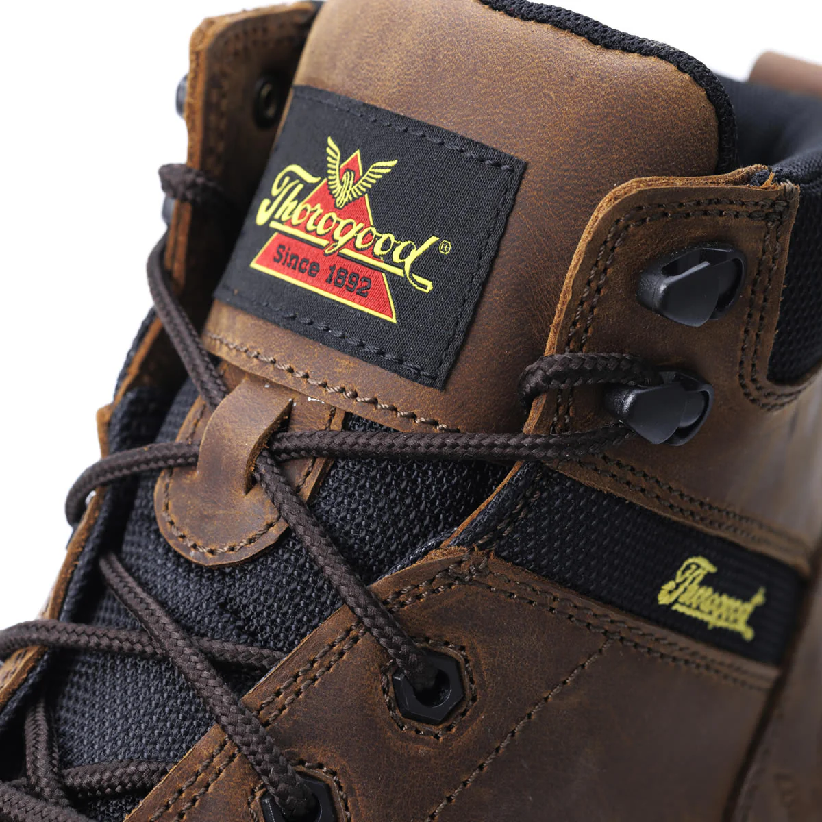 Thorogood Men's Jobsite Series 6" Waterproof Safety Toe Boots, 804-4143, Crazy Horse Brown - Image 11