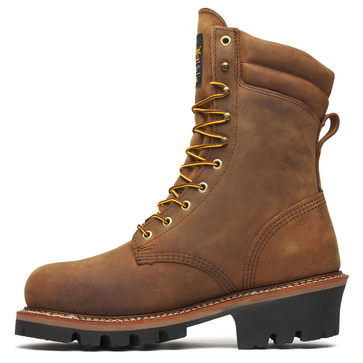Thorogood Men's Logger Series 9" Insulated Waterproof Steel Toe Boots, 804-3554, Crazy Horse Brown - Image 4