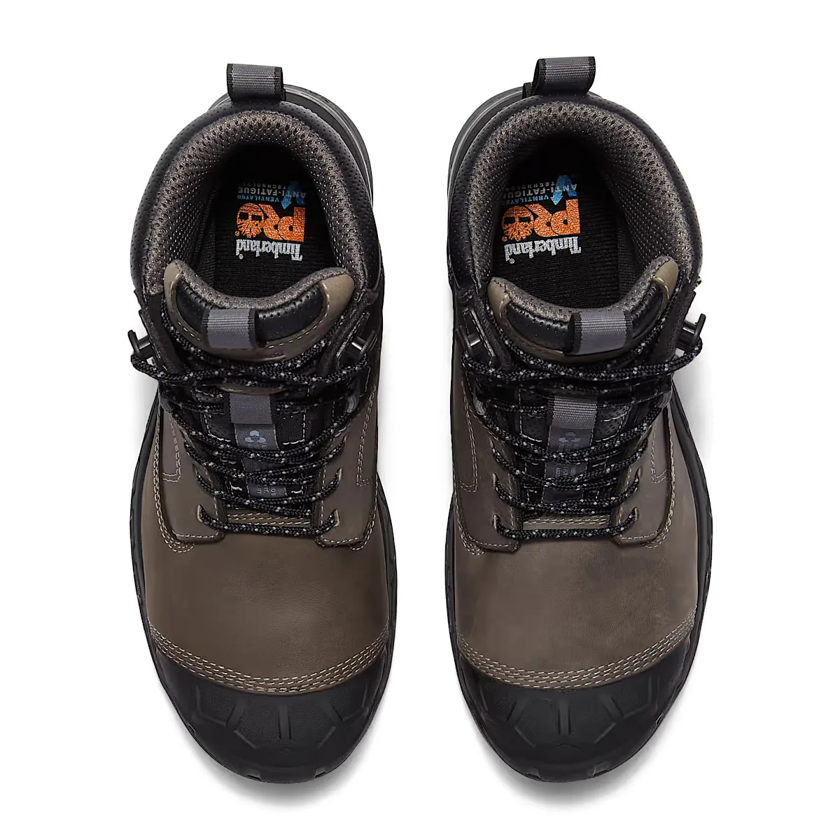 Timberland PRO Men's 6" Boondock Ultralight Comp-Toe Waterproof Work Boots, TB0A63FYA4F, Grey/Black - Image 4