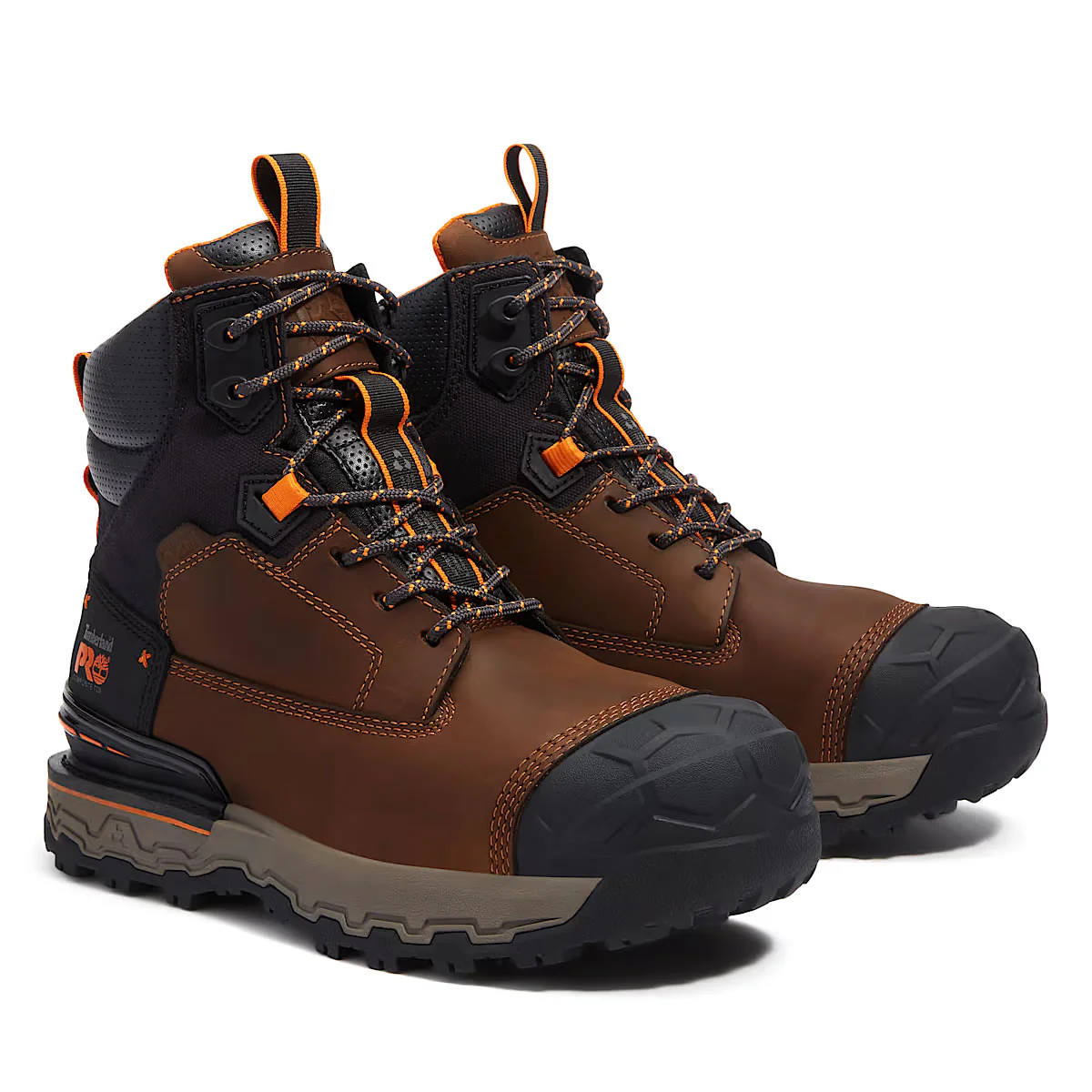 Timberland PRO 6" Boondock Ultralight Comp-Toe Waterproof Work Boots, Brown, Medium - Image 2
