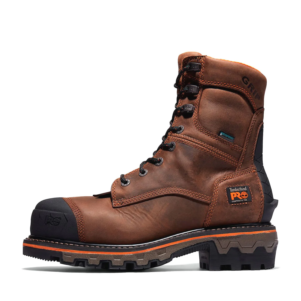 Timberland PRO Men's Boondock HD 8" Waterproof Insulated EH Composite Toe Logger Boots - TB1A28SB2141 - Image 5