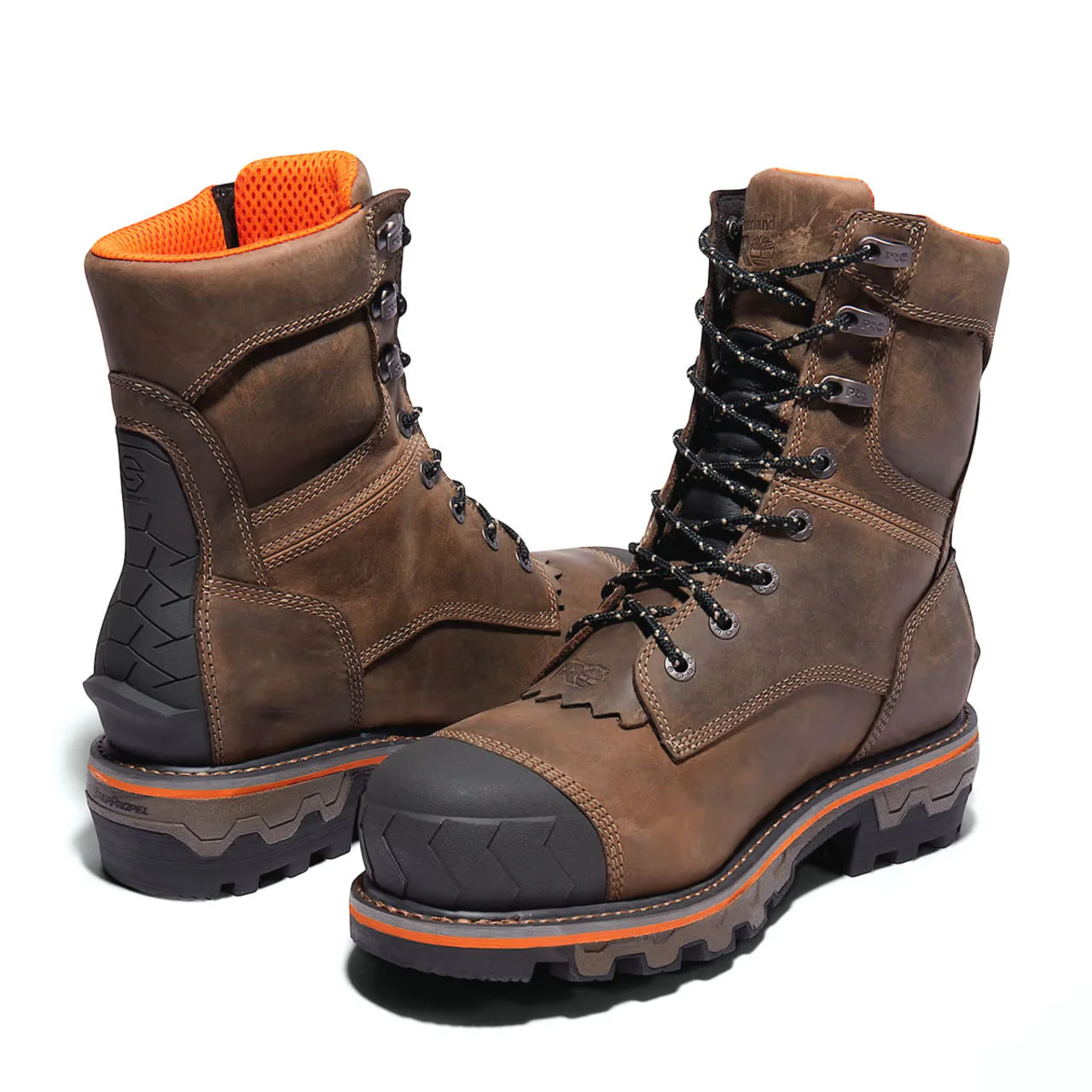 Timberland PRO Men's Boondock HD 8" Waterproof Composite Toe Logger Boots - TB1A29G92141 - Image 4
