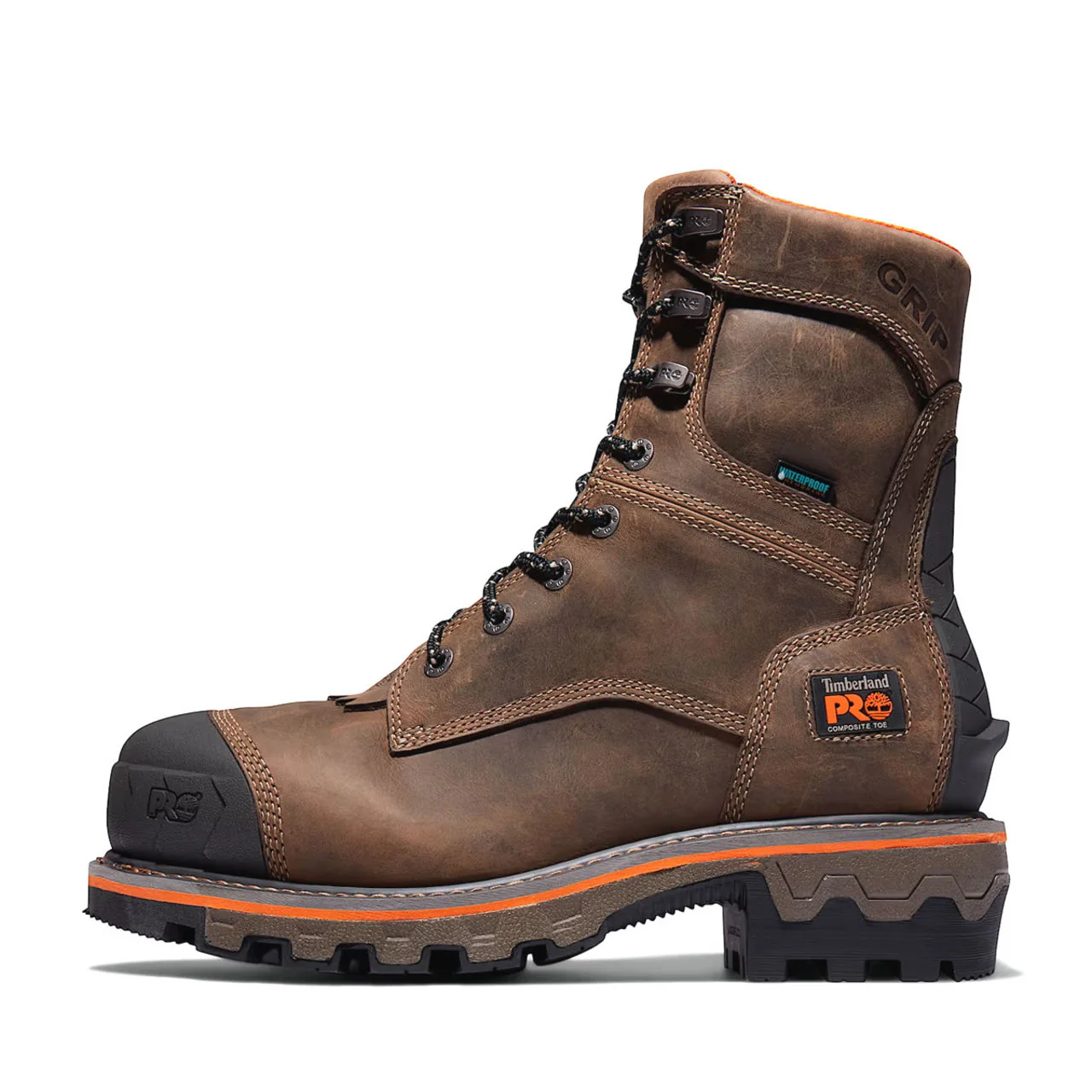 Timberland PRO Men's Boondock HD 8" Waterproof Composite Toe Logger Boots - TB1A29G92141 - Image 5