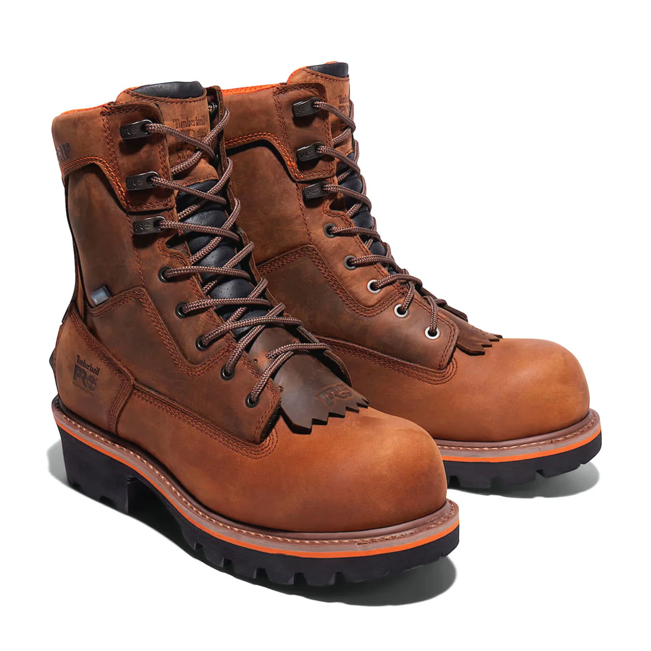 Timberland PRO Men's Evergreen 8" Waterproof EH Composite Toe Logger Boots, TB1A267H2141 - Image 2