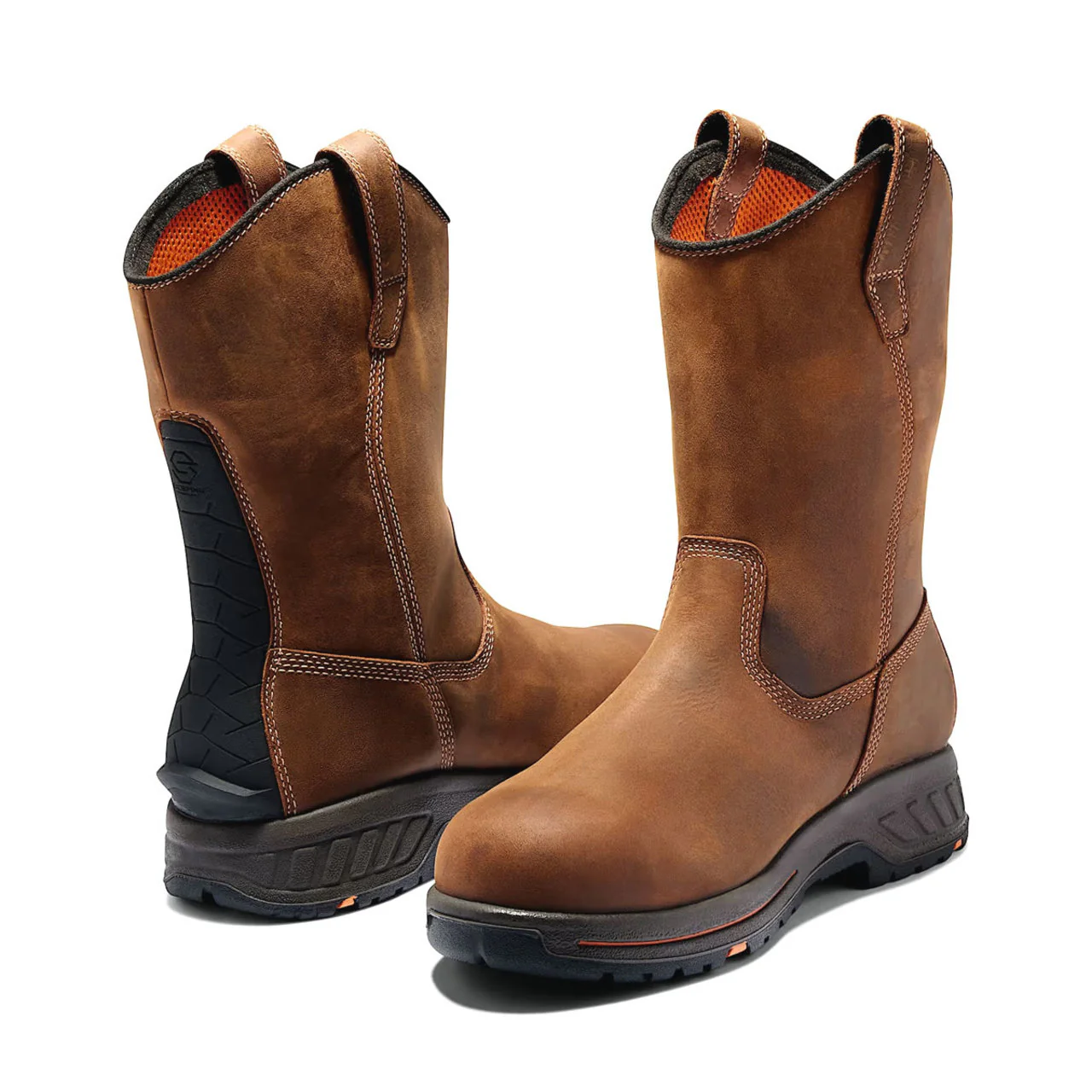Timberland PRO Men's Helix HD Pull On Waterproof EH Composite Toe Work Boots, TB1A1XFX2141 - Image 4