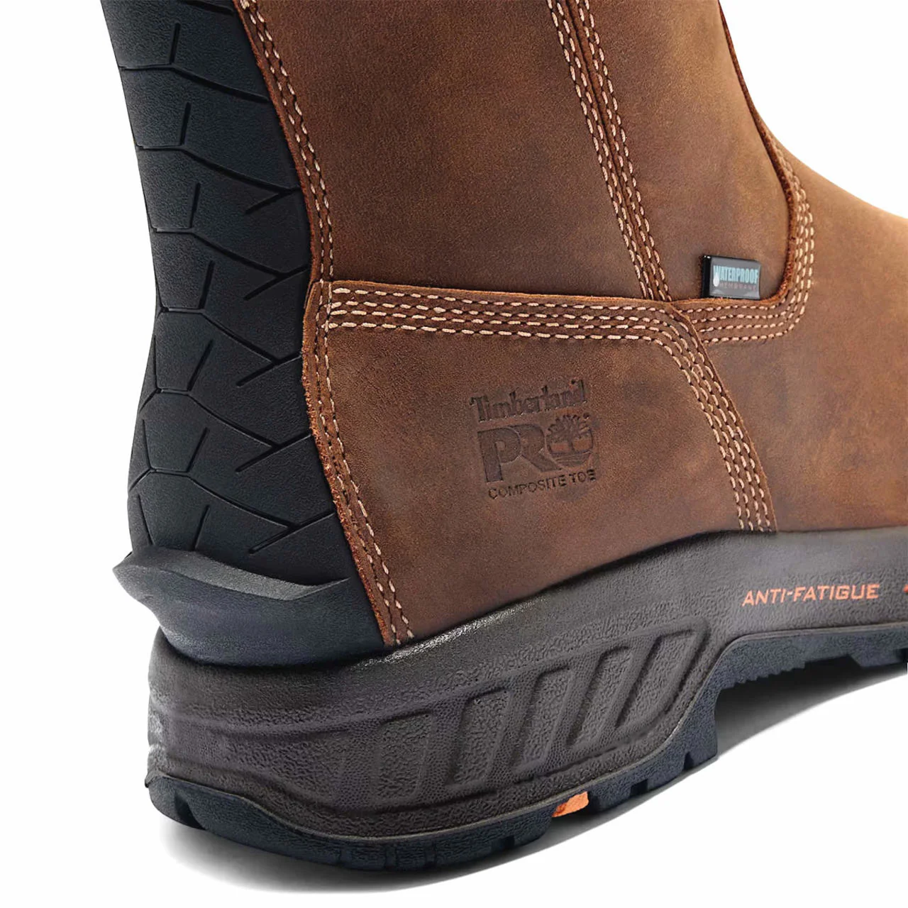 Timberland PRO Men's Helix HD Pull On Waterproof EH Composite Toe Work Boots, TB1A1XFX2141 - Image 5