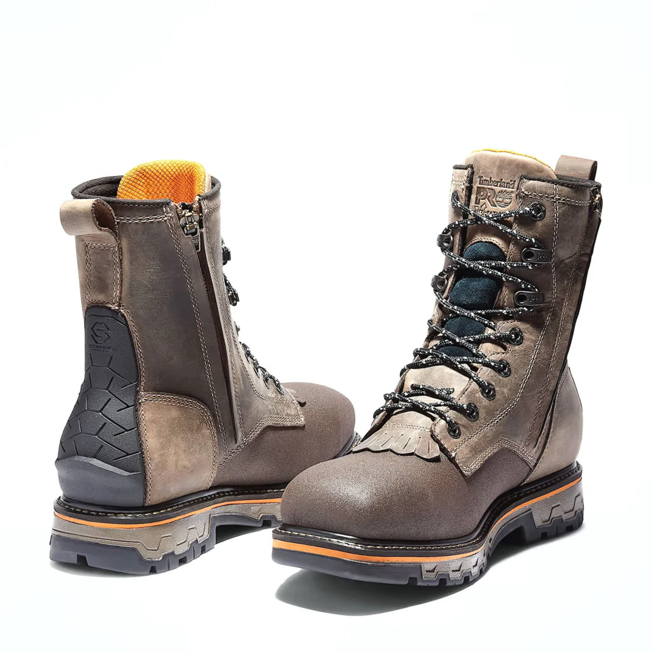 Timberland PRO Men's True Grit 8" Waterproof EH Side Zip Composite Toe Work Boots - TB1A22CN2141 - Image 4