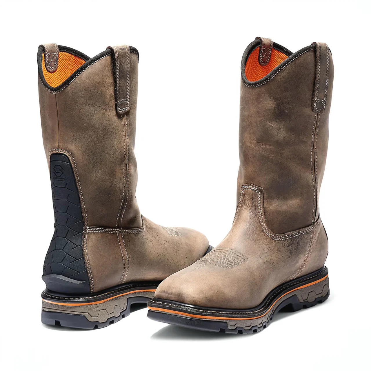 Timberland PRO Men's True Grit Pull On Waterproof EH Soft Toe Boots, TB1A24AJ2141 - Image 4