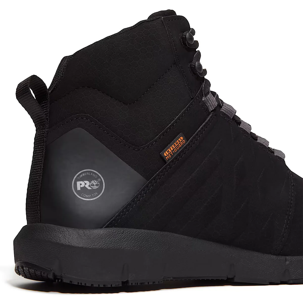 Timberland PRO Radius Mid Met-Guard Comp-Toe Sneakers, TB0A636KEEM, Black/Grey - Image 5