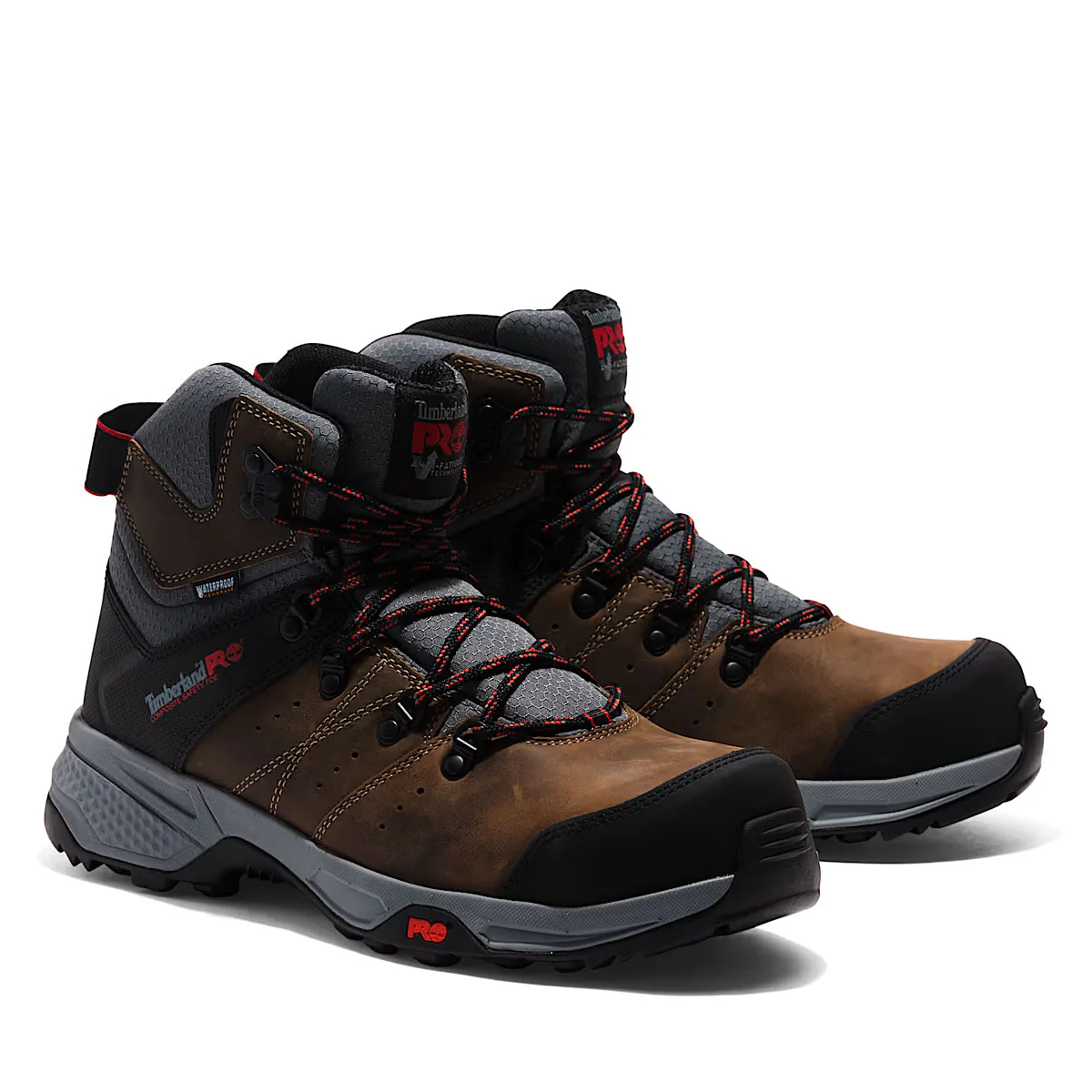 Timberland PRO Men's Switchback Comp-Toe Waterproof Boots, TB1A5SZ3214, Brown - Image 2