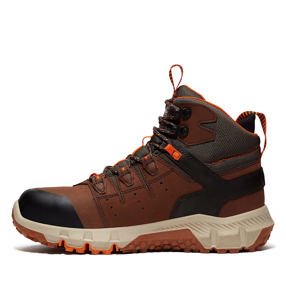 Timberland PRO Men's 6" Tempe Alloy-Toe Waterproof Leather Boots, Brown, Medium - Image 3