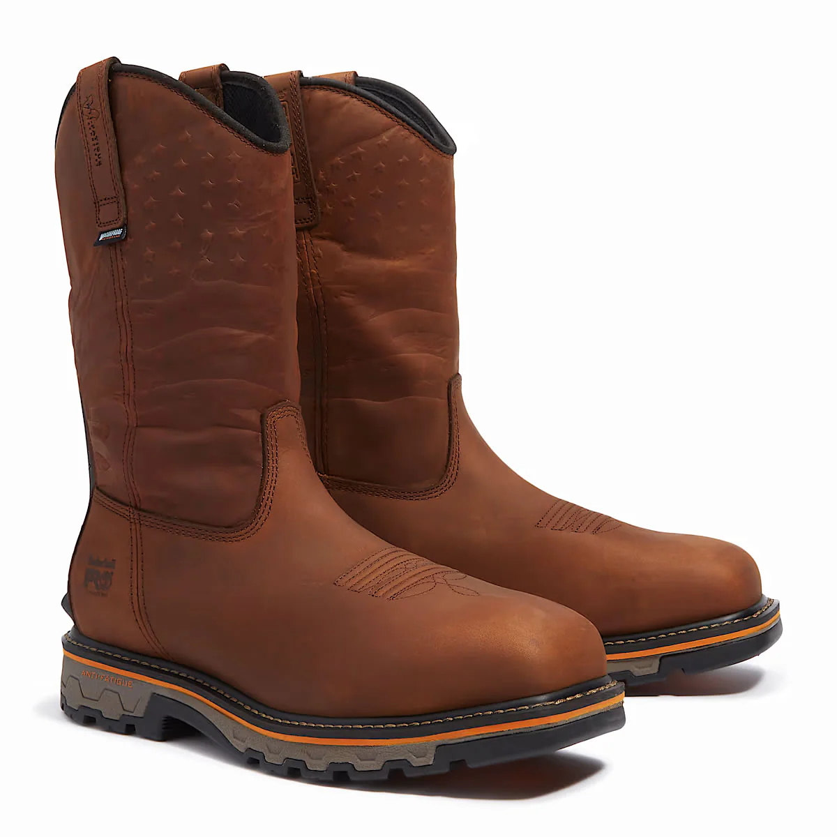 Timberland PRO True Grit USA Pull-On Comp-Toe Waterproof Boots, Brown, Medium - Image 2