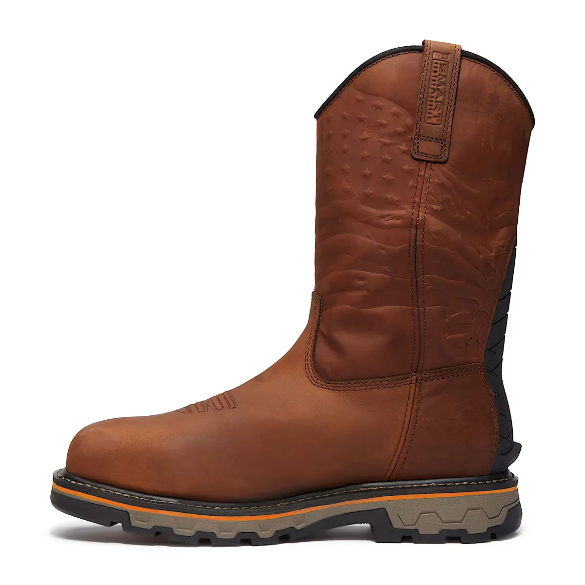 Timberland PRO True Grit USA Pull-On Comp-Toe Waterproof Boots, Brown, Medium - Image 3