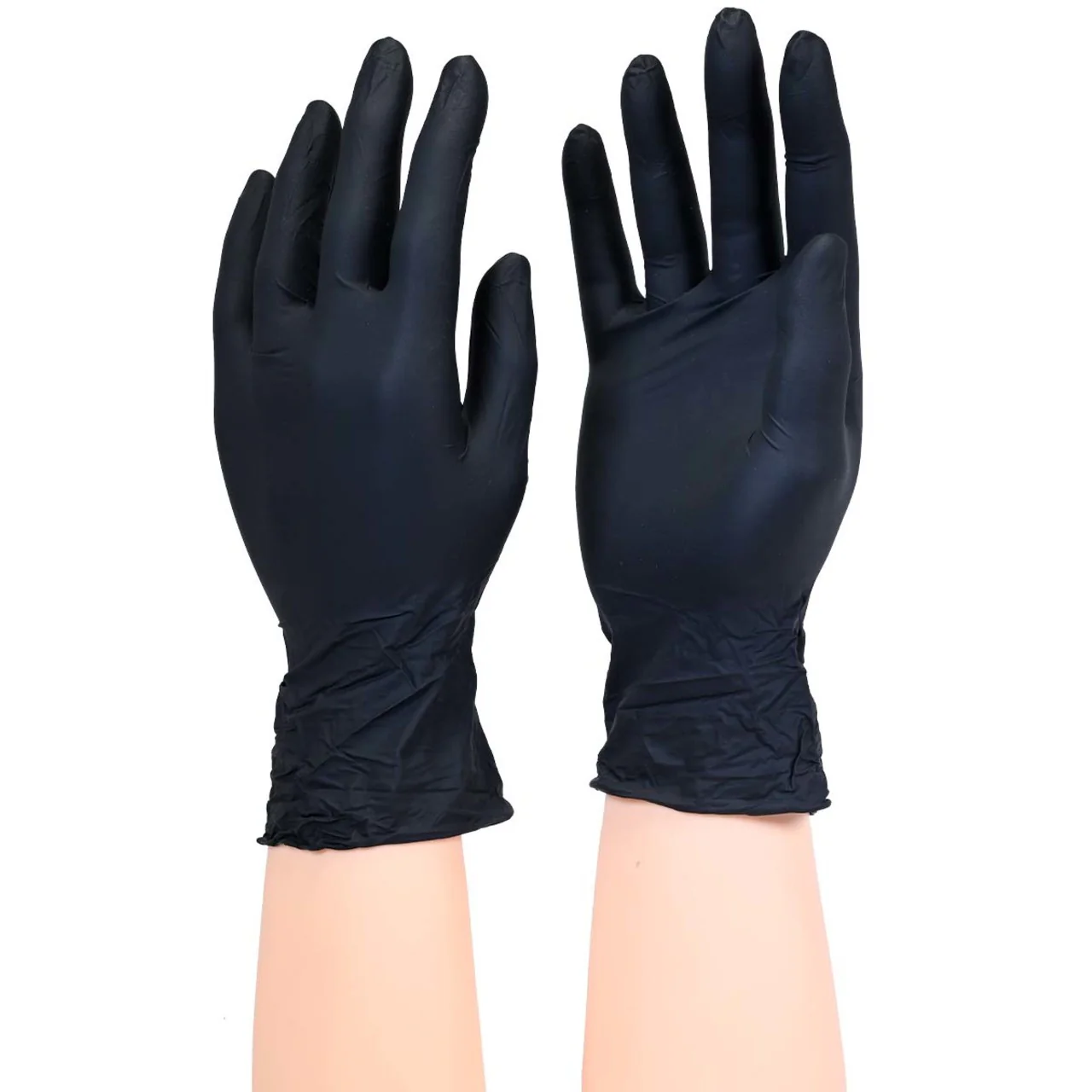 UMBO Niflex45 Nitrile Disposable Gloves, 5 mil, Black - H104 - Box of 100