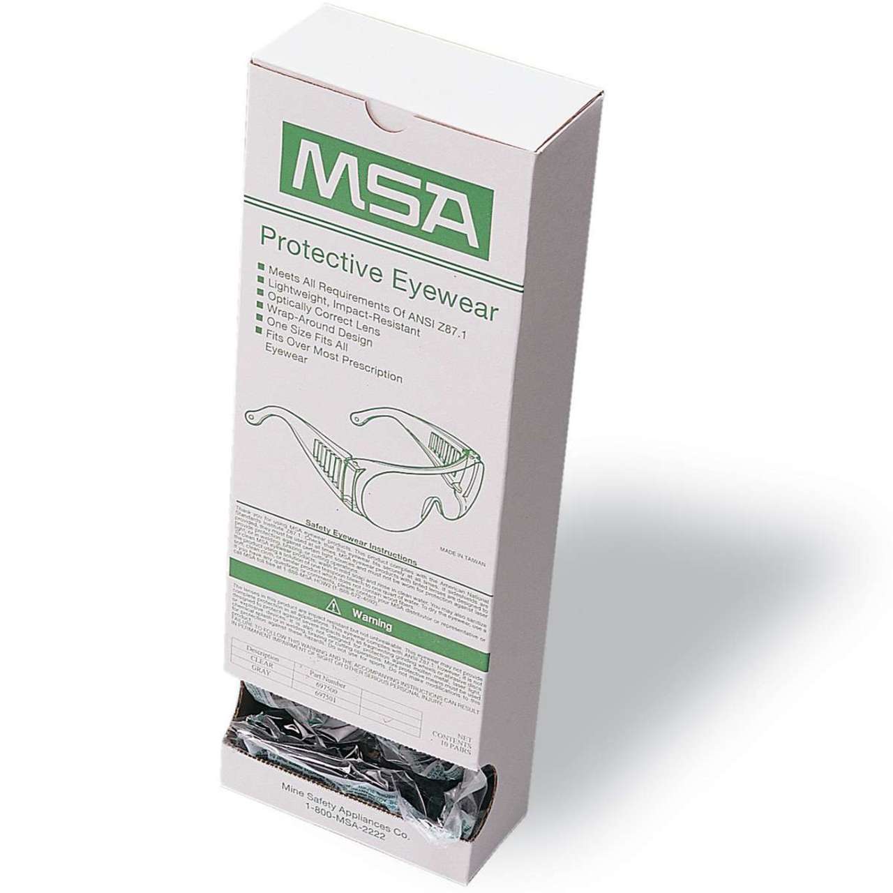 MSA Visitor Safety Glasses - Box of 10 - Image 3