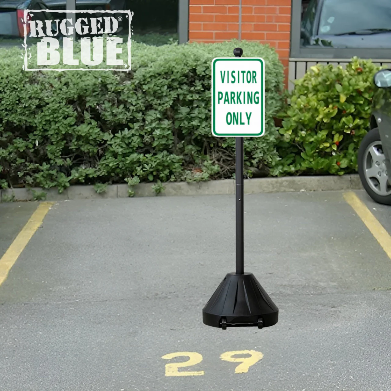 Visitor Parking Only Sign, 18 in x 12 in, Engineer Grade Reflective Aluminum - Image 3