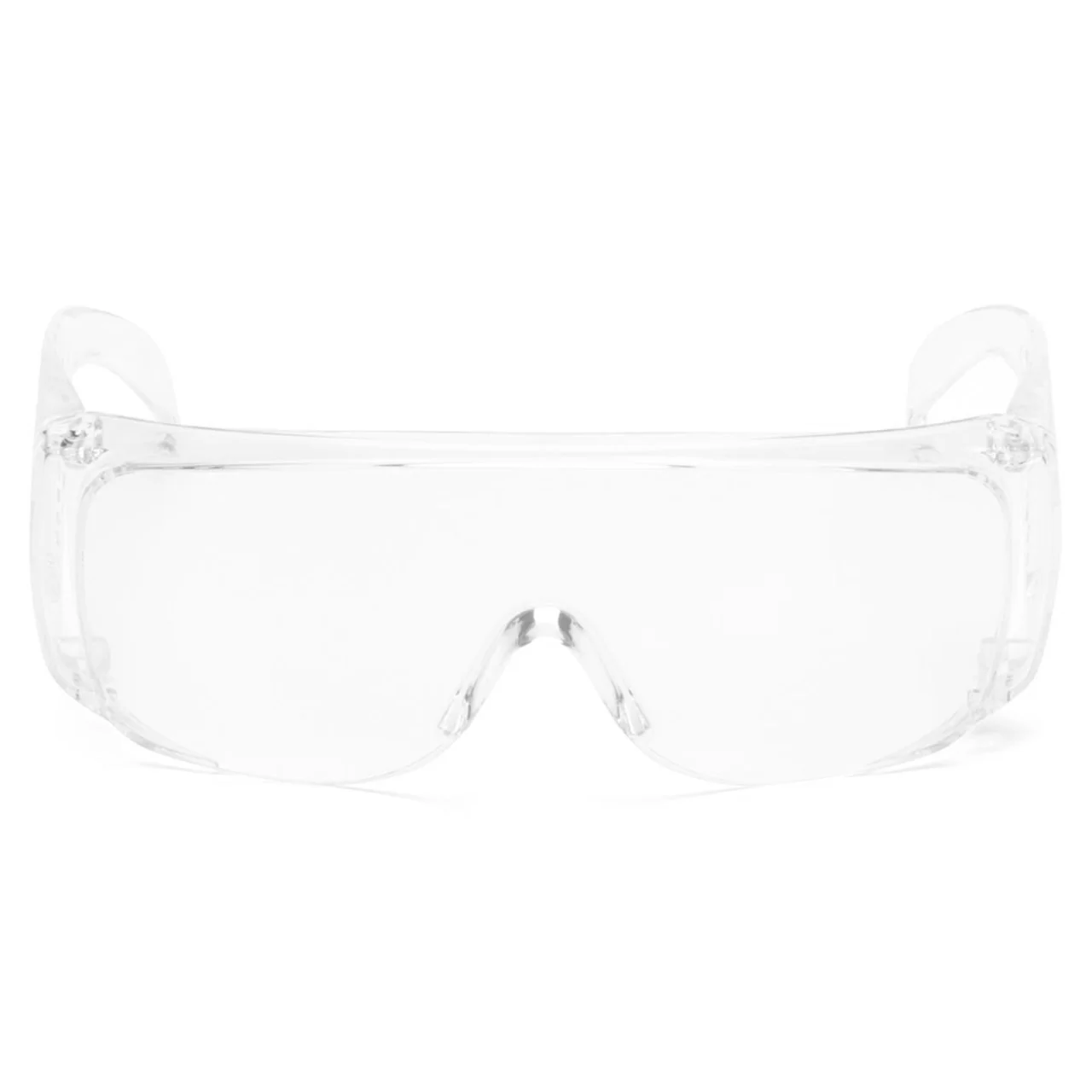 Pyramex Solo Visitor Safety Glasses, Clear Lens, Clear Frame - 12/Pack - Image 2