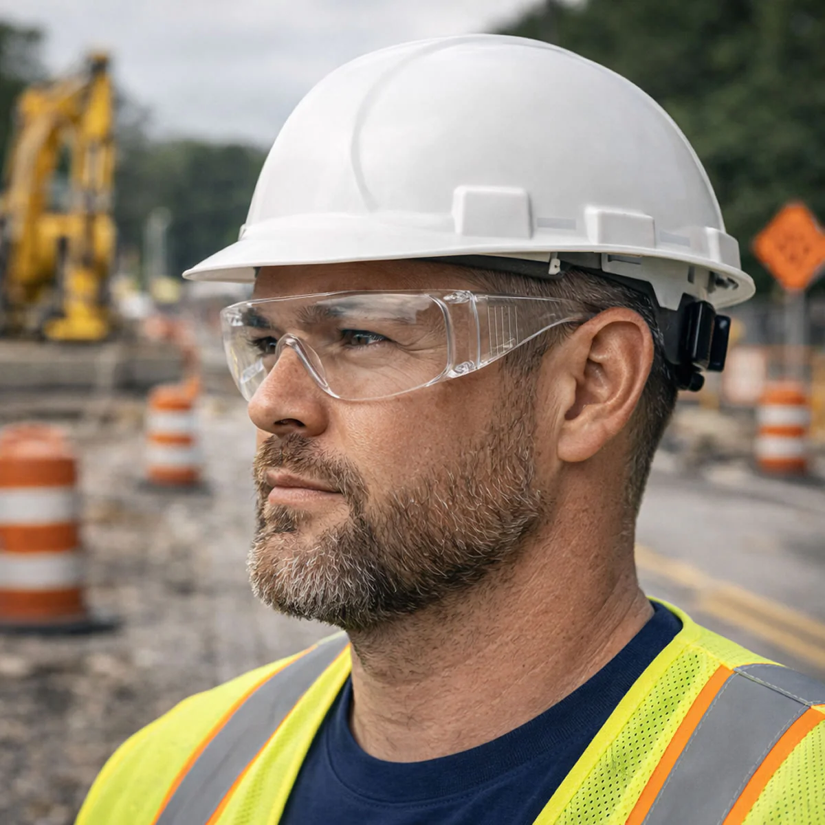 Pyramex Solo Visitor Safety Glasses, Clear Lens, Clear Frame - 12/Pack - Image 5