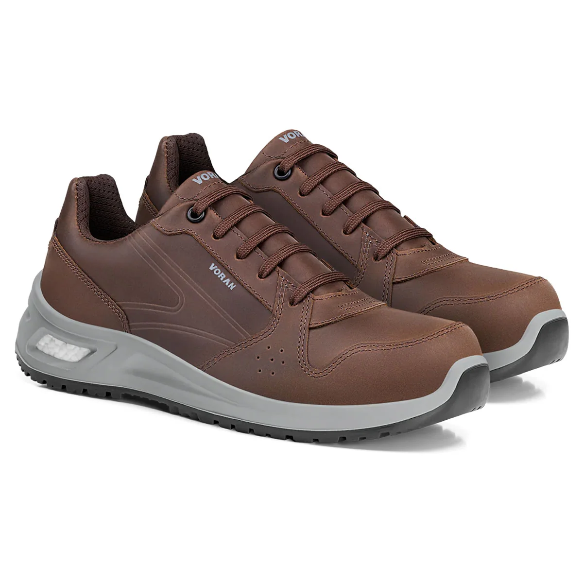 VORAN Men's Sportsafe Energy 810M Safety Toe Shoes - Brown - Image 4