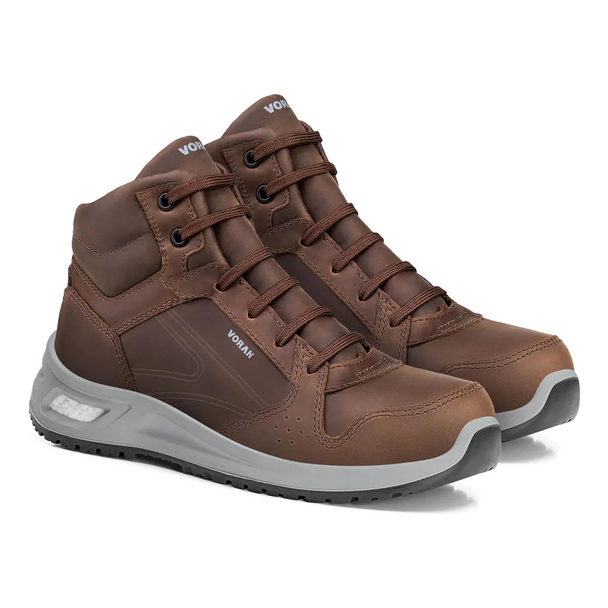 VORAN Men's Sportsafe Energy 910M Safety Toe Shoes - Brown - Image 4