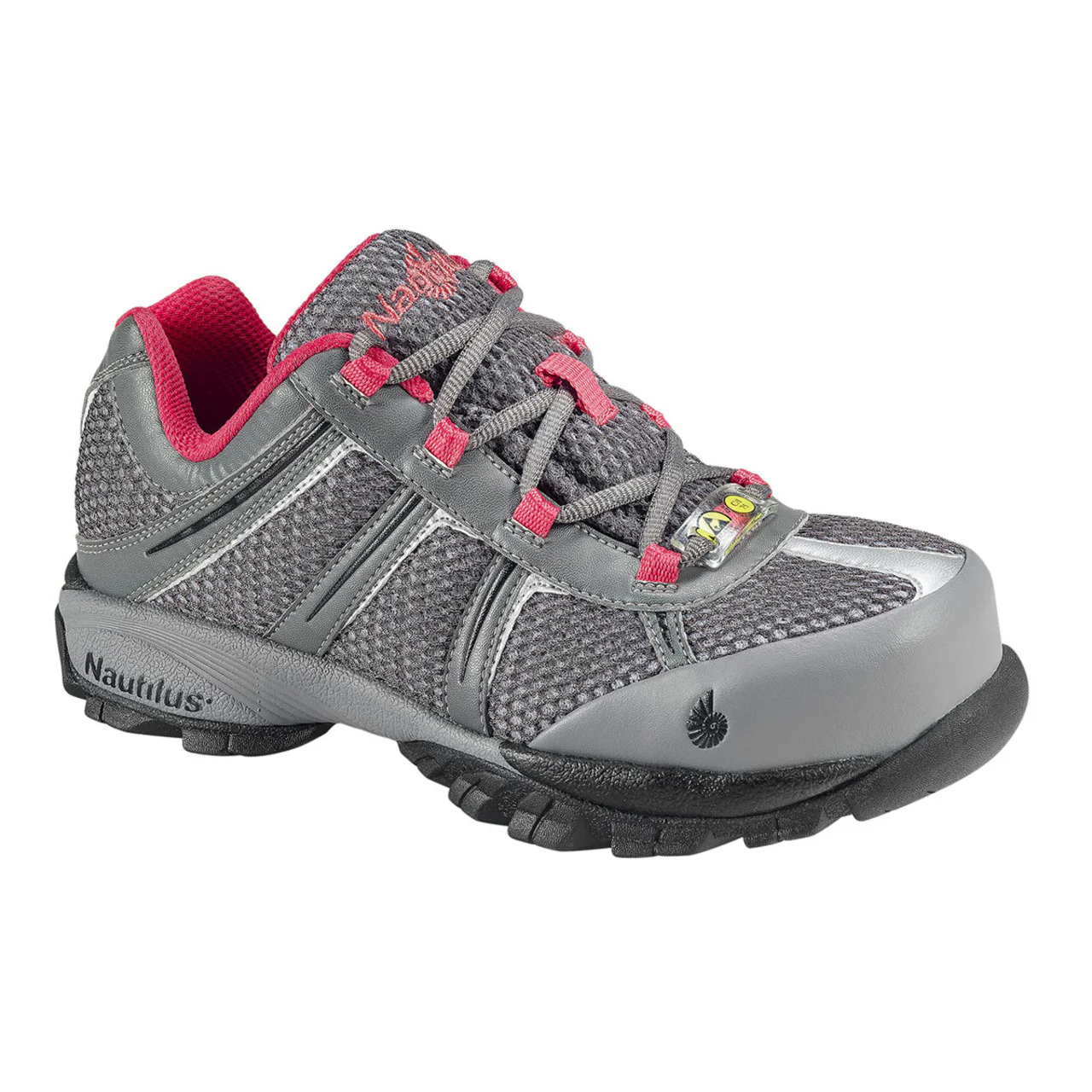 Nautilus Women's Grey/Brown SD-10 Steel Toe Shoes - N1393 - Image 2